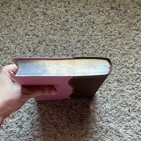 Pink and Brown Faux Leather Holy Bible (NASB Translation) - Picture 9 of 13